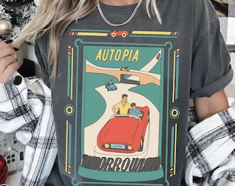 Vintage Autopia Attraction-shirt, Disney Tomorrowland-T-shirt, Magic Kingdom-shirt, Disneyworld Disneyland Family Matching Trip-outfits