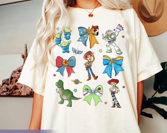 Koszulka Disney Watercolor Toy Story Coquette Bow, koszulka Woody Jessie Buzz Alien Rex, pasujące zestawy Disneyworld Disneyland Family Trip