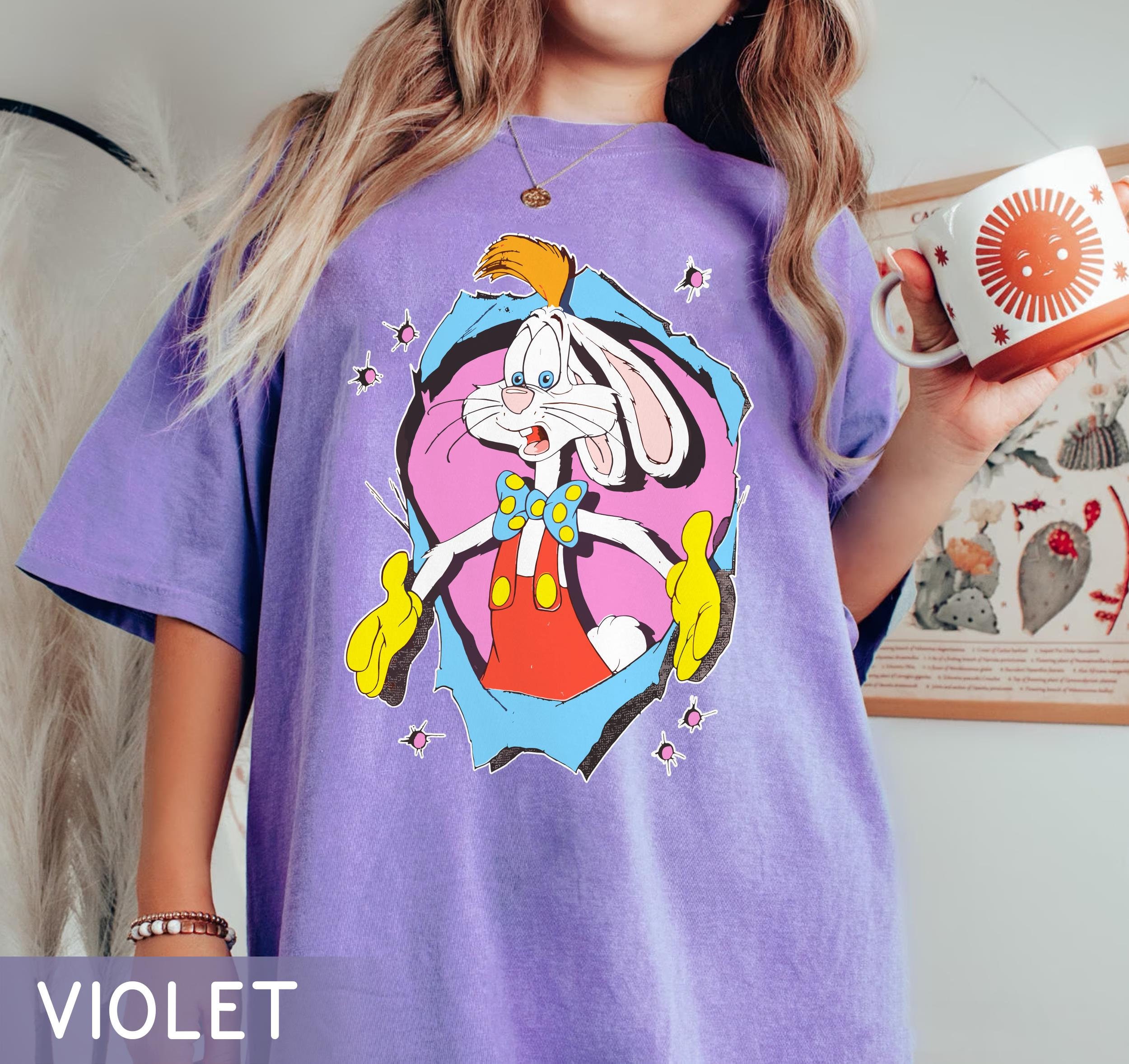 Retro 90s Who Framed Roger Rabbit Comfort Colors Shirt, Roger 