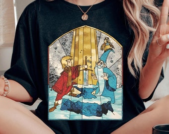 Das Schwert im Stein Arthur und Merlin Comfort Colors Shirt, Vintage T-Shirt, Reise 2026, Magic Kingdom, Walt World