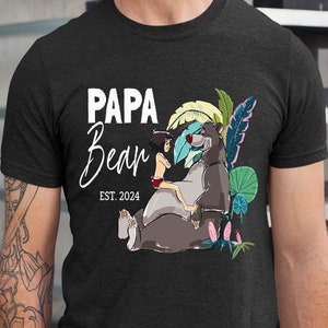 Disney the Jungle Book Papa Bear Shirt Father s Day Gift T shirt Perfect Present for Dad Husband Family Shirt Etsy