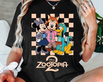 Maglietta vintage con costume di Nick Wilde di Zootropolis 2, maglietta con costume di Judy Hopps di Gary De Snake, abiti coordinati per le vacanze in famiglia a Disney