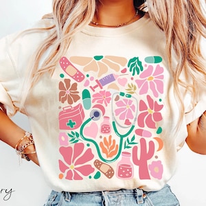 Vintage Krankenschwester Stethoskop Shirt, Krankenschwester T-Shirt, Krankenschwester T-Shirt, Krankenschwester T-Shirt, RN Pediatric