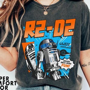 Droids Have More Fun R2D2 Vintage Star Wars Comic Page Shirt, Star Wars Days Shirt, Hollywood Studio Galaxy&#39;s Edge, Disneyland Family Trip