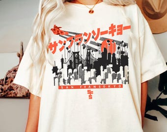 Disney San Fransokyo Big Hero 6 Shirt, Retro Baymax Japan Skyline Tee, Big Hero 6 Tokyo Style Shirt, Disneyland Family Trip Matching 2025