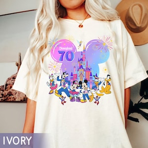 70Th Anniversary Disneyland Resort 1955 Happiest Place On Earth Shirt, Mickey & Friends Platinum Celebration Tee, Disneyland Family Trip
