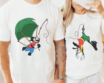 Camiseta Disney de Goofy y Max Pescando, Camiseta de El Elenco Perfecto de la Película de Goofy, Camiseta Disney para Papá, Viaje Familiar a Disneyland 2025