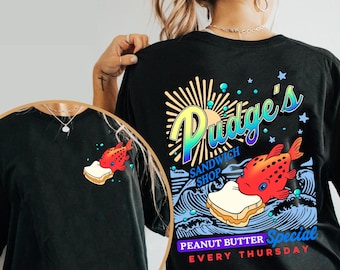 Two Sided Disney Lilo And Stitch Shirt, Pudge’s Sandwich Shop Peanut Butter Tee, Vintage Hawaii Aloha Style Tee, Disneyland Family Trip 2025