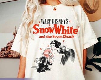 Snow White And Dopey Dwarf Comfort Colors Shirt, Vintage  Princess T-shirt, 2026 Family Trip, Walt  World, Magic Kingdom
