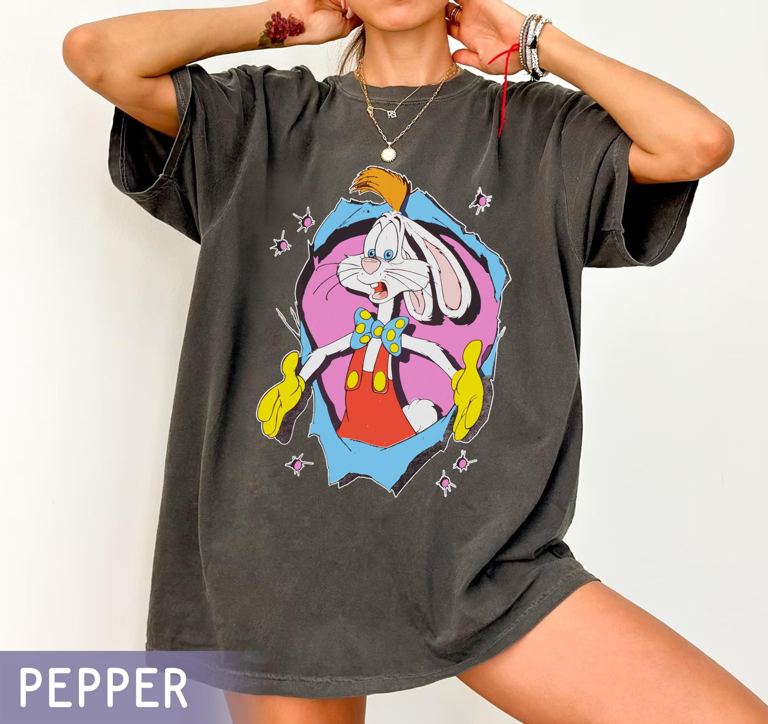 Retro 90s Who Framed Roger Rabbit Comfort Colors Shirt, Roger 