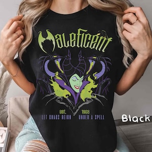 Disney Villains Sleeping Beauty Shirt, Portrait Maleficent Est 1958 Let Chaos Reign Under A Spell Tee, Disneyworld Family Matching Trip