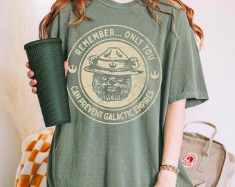 Vintage Star Wars Funny Ewok Endor National Park Protect Our Forest Only You Can Prevent Galactic Empires Shirt, Disneyland Trip Outfits
