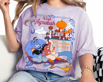 Vintage 90s Aladdin A Whole New World Shirt, Princess Jasmine