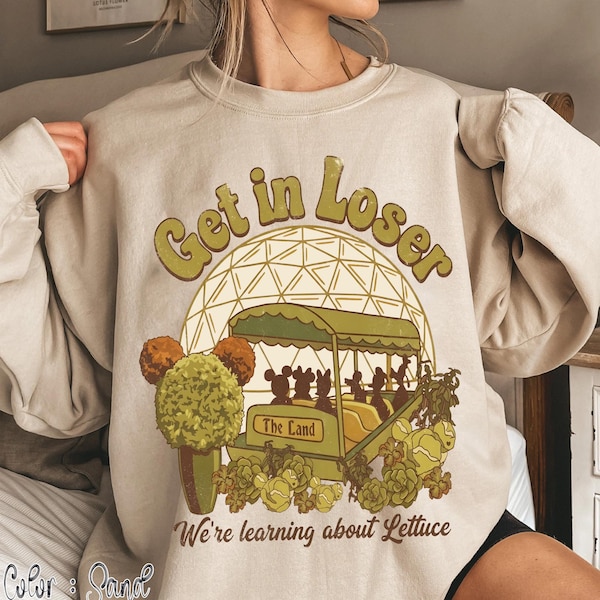 Retro Mickey and Friends Epcot The Land Shirt, Funny Disney Park Get In Loser We're Learning About Lettuce Tee, Disneyland Family Trip