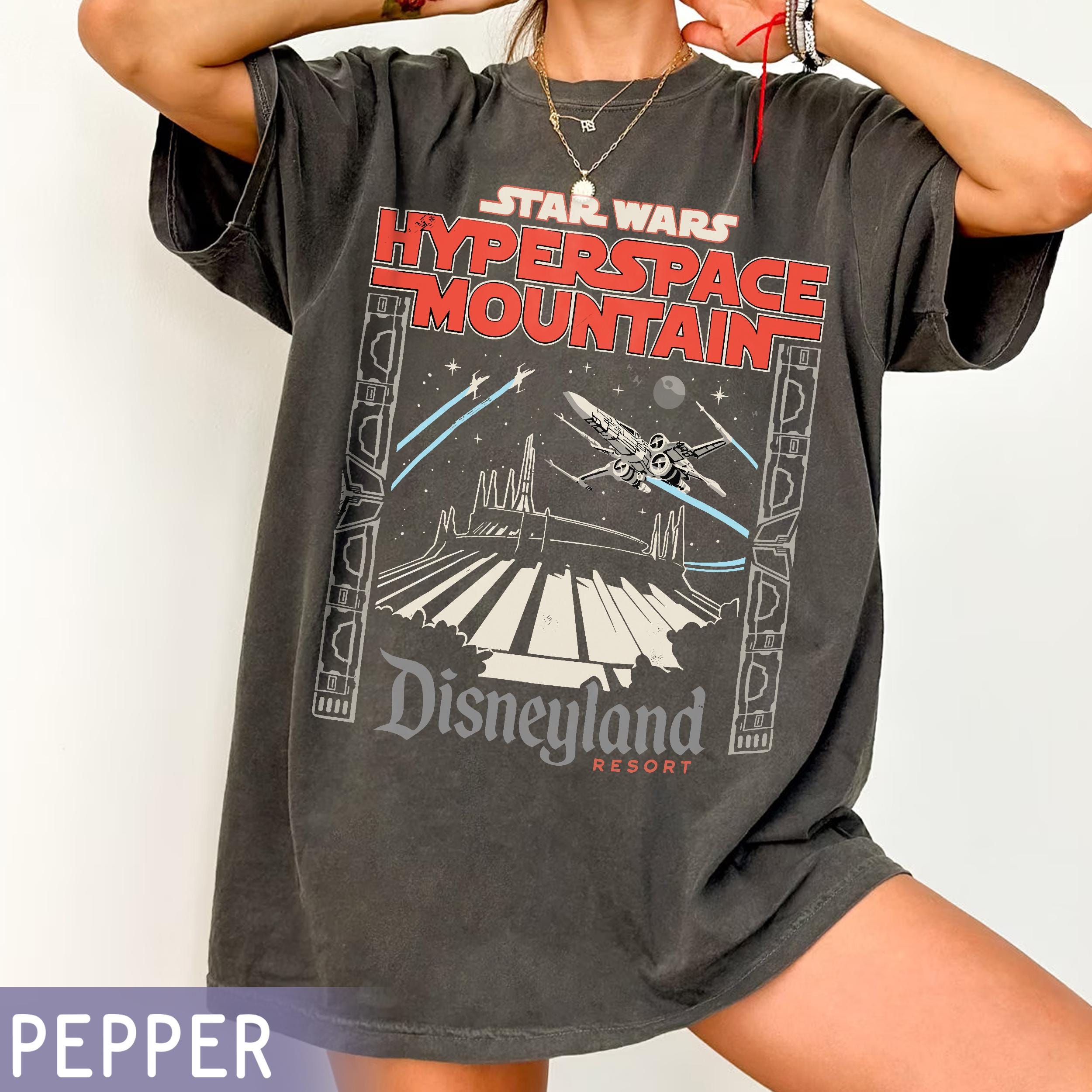 Vintage Star Wars Hyperspace Mountain Shirt, Disneyland 1955