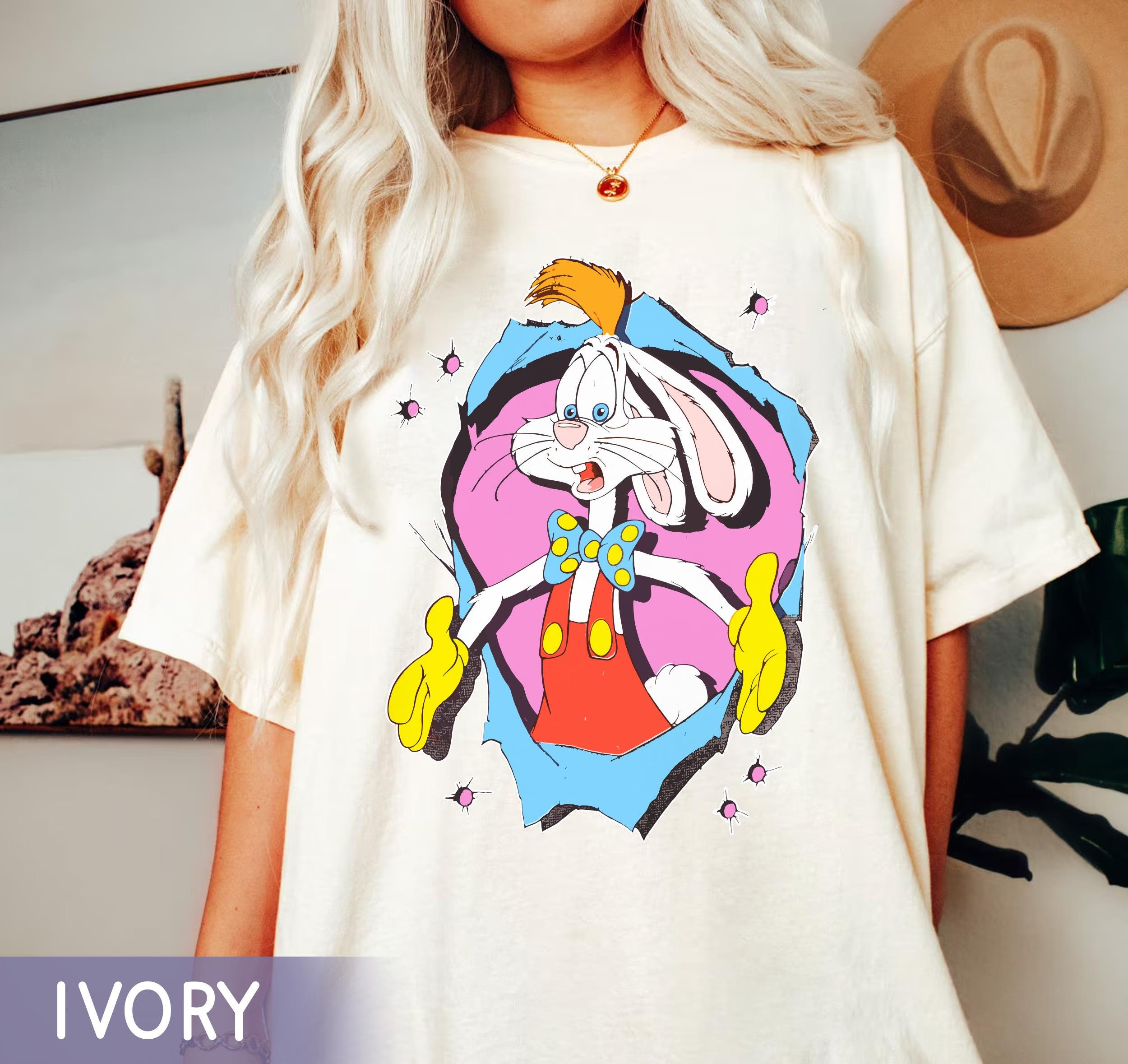Retro 90s Who Framed Roger Rabbit Comfort Colors Shirt, Roger 