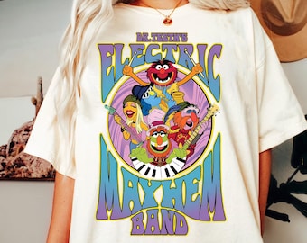 Retro Dr. Teeth und The Electric Mayhem Comfort Colors Shirt, Die Muppets Rockband, Muppets Disney T-Shirt, Magic Kingdom, Disneyland Trip
