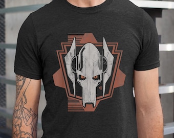 Camiseta de Star Wars Clone Wars General Grievous con colores cómodos, camiseta vintage de Star Wars, Que la fuerza te acompañe, viaje a Hollywood Studios