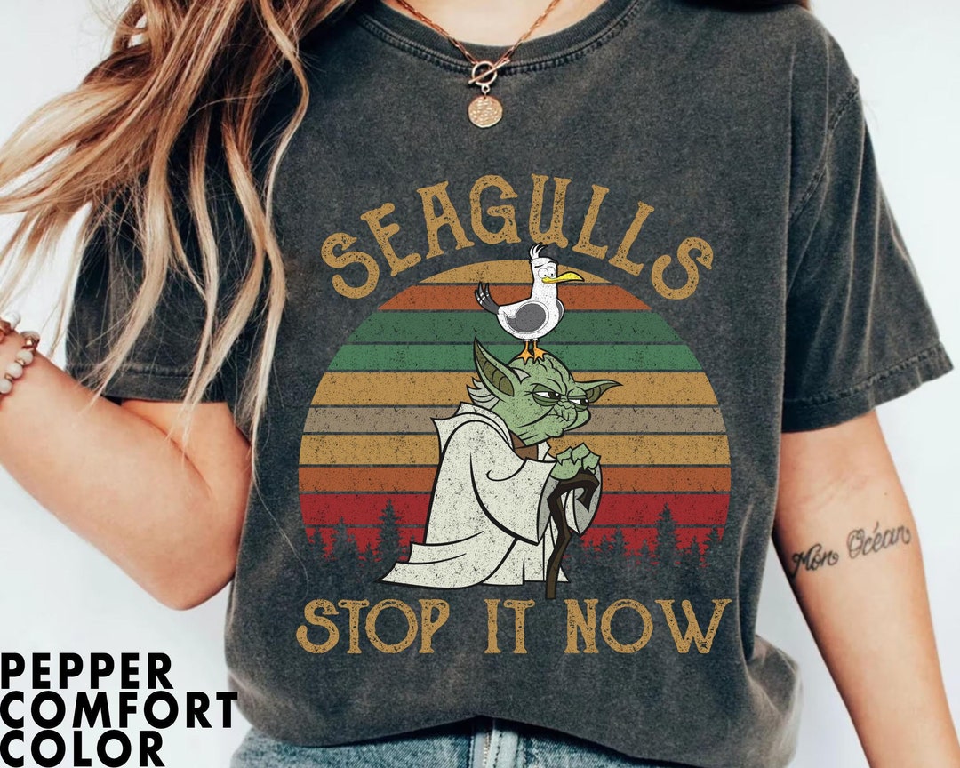 Vintage-Seagulls-Stop It Now T-Shirt Vintage-Seagulls-Stop It Now T-Shirt