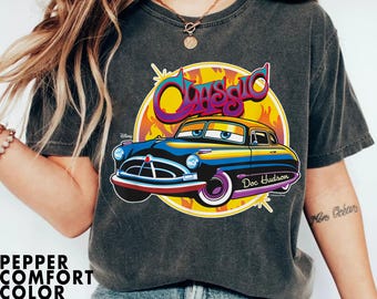 Camiseta clásica de Doc Hudson de Disney Cars, camiseta de Doc Hudson Hornet, camiseta de la película Cars, camiseta del fabuloso Hudson Hornet, camiseta de Disney Cars, camiseta de Disney