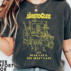 Disney Vintage The Aristocats With Scat Cat & The Alley Cats Shirt, Magic Kingdom Shirt, Disney Trip Outfit, Disneyland Family Matching Trip