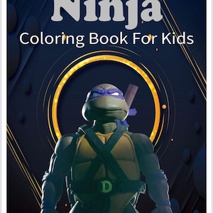 Ninja Colouring book , children’s colouring book , colouring kids book , illustrations to colour , marvel