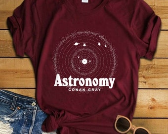 Camisa de astronomía, camisa de Conan Grey, camiseta con letras de Superache, camiseta vintage, gira 2023, regalo para los fanáticos de la gira de Conan Gray