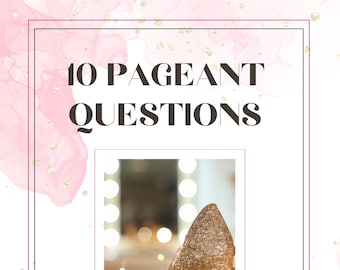 Basic Pageant Scoresheet - Pageant Director Resource - Digital Download ...