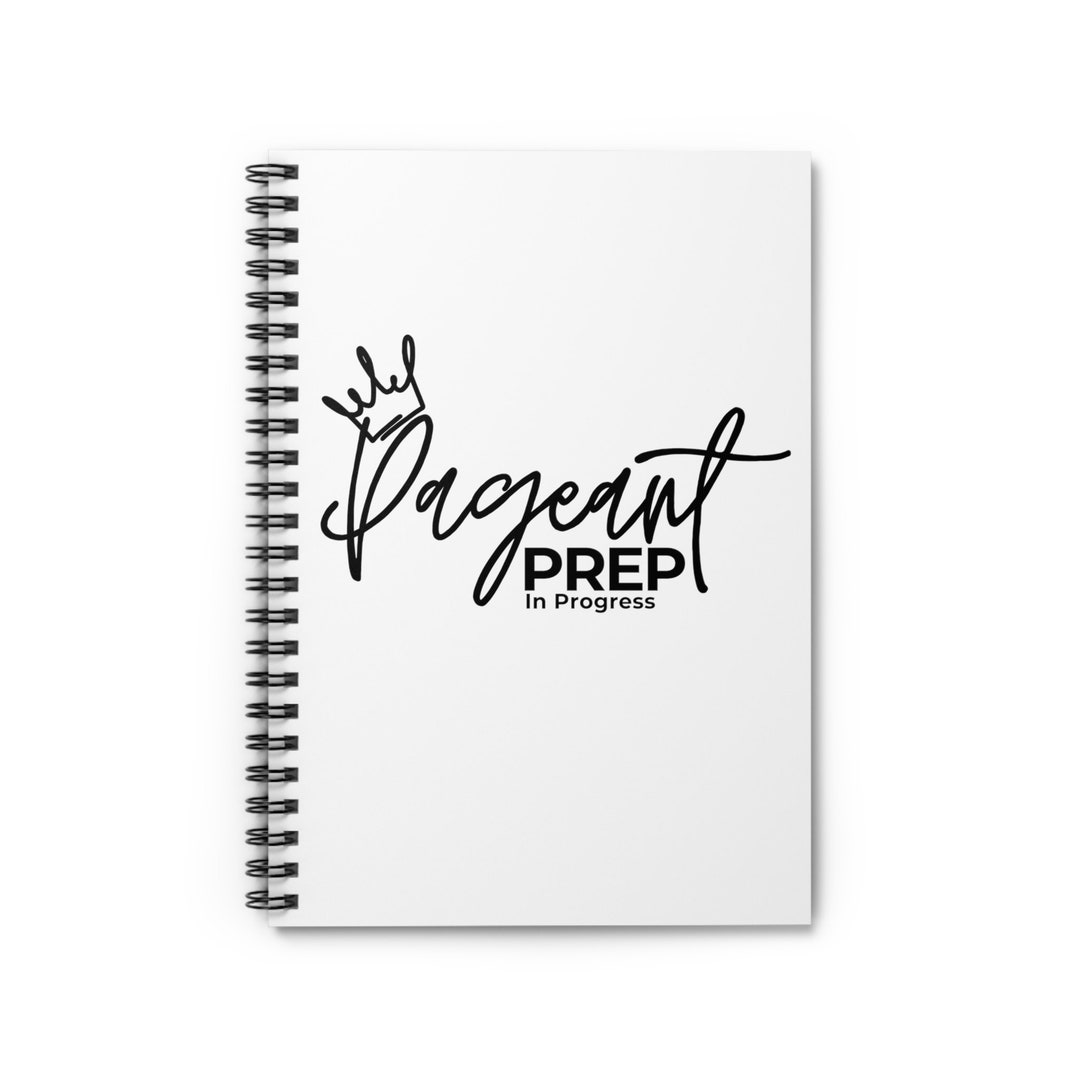 Prep Notebook Pageant Prep Notebook, White - Etsy