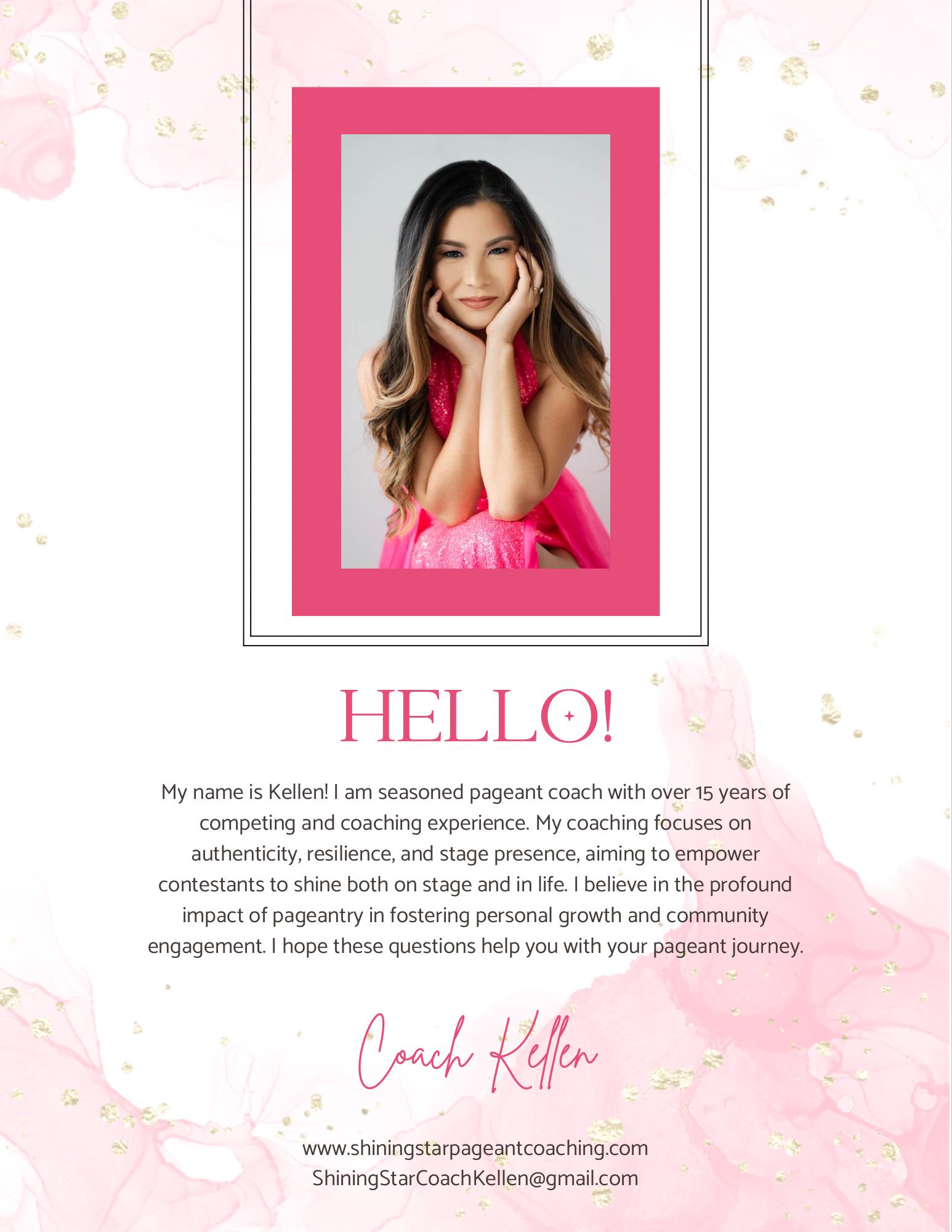 10 Essential Pageant Interview Practice Questions | Digital Download - Etsy