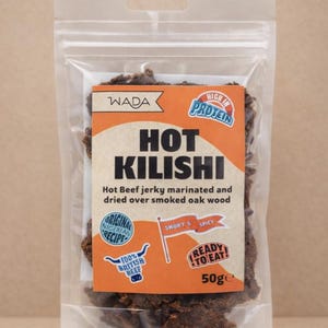 Hot Kilishi Beef Jerky | Original Nigerian Recipe | 100% British Beef | Smoky & Spicy Flavour