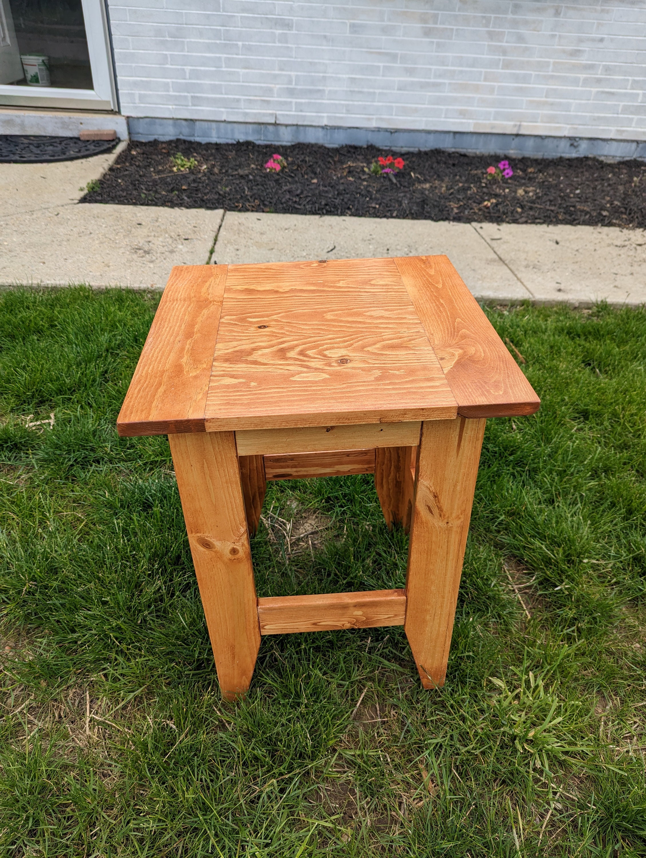 Modern Rustic Pine End Table Etsy