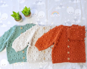 Knitted Sweaters For Babies Soft And Cozy Cardigan Gift For Baby Colorful Jacket Gift For First Birthday