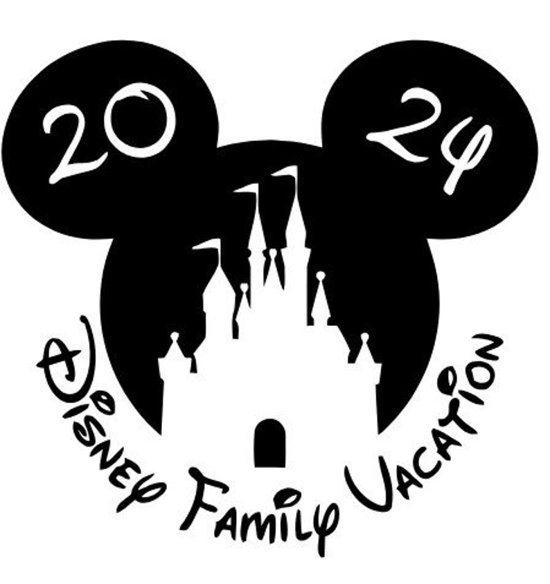 SVG Digital File Only Mickey Mouse 2024 Family Vacation Glow Etsy