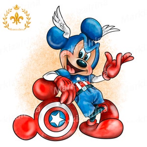 Mickey Mouse PNG,Mickey Mouse clipart, Mickey Mouse hero PNG, Minnie Mouse watercolor clipart,
