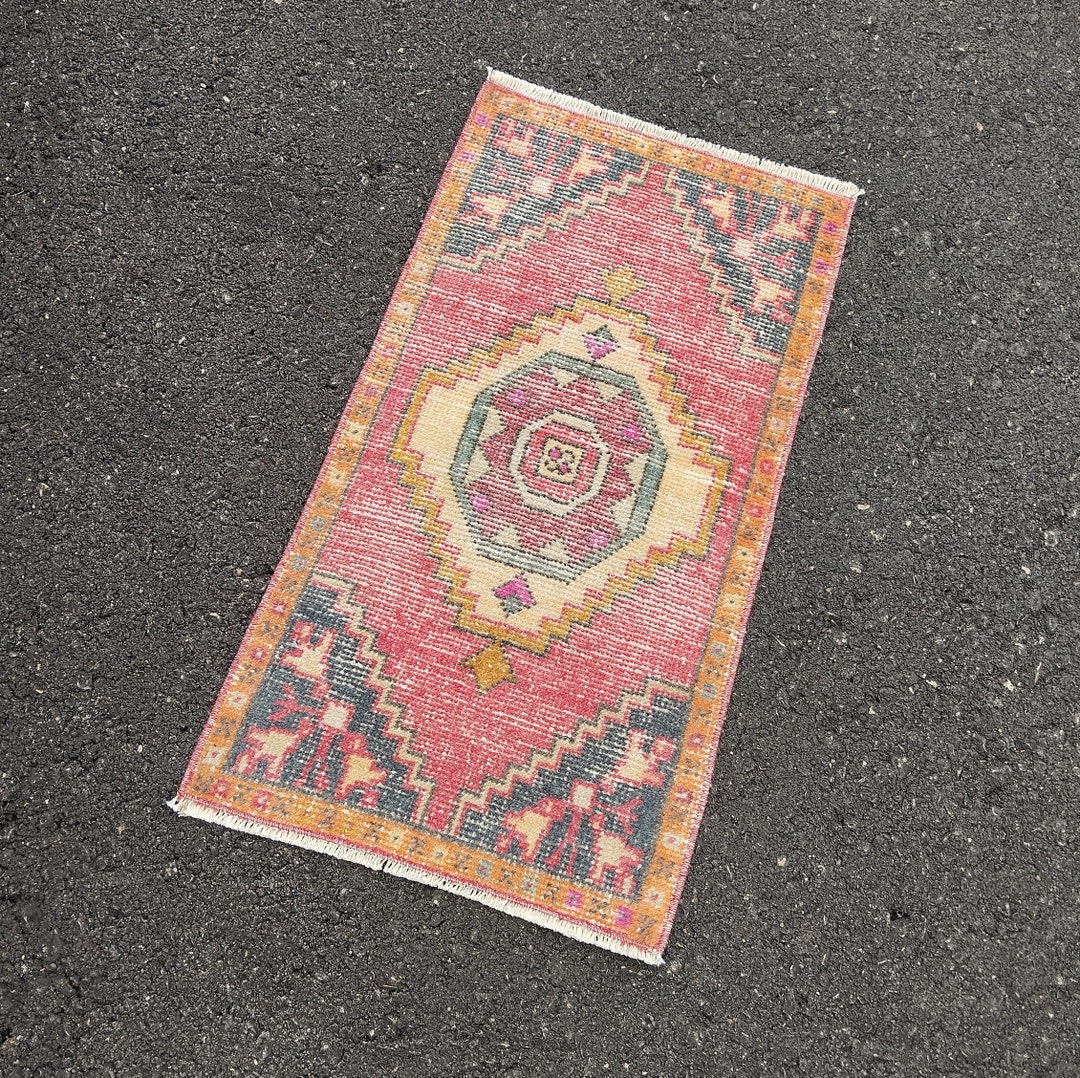 2x3 Rug Small Vintage Rugs Oushak Doormaat Rugs Bedroom Etsy