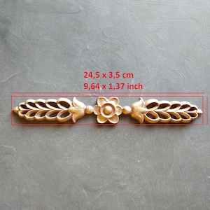 Furniture molding 9.64 x 1.37 inch, furniture appliques, furniture makeover, antique moldings, resin onlays