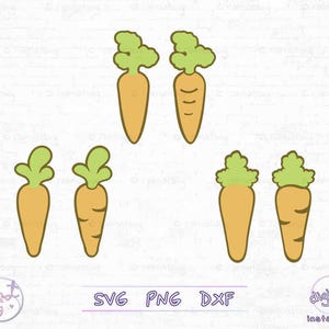 Fichier vectoriel Svg carotte et fichier Png imprimable pour sublimation, mignon Clipart orange de carotte de Pâques, téléchargement numérique instantané, lot de Svg