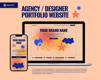 Showit Website Portfolio Template for Creative Agencies, Design Studios, Marketing Agencies, Digital Agencies, Designers