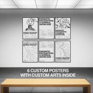 Gallery Wall Art Set Of 6, Custom Print, Art Posters, Gallery Wall Bundle, Poster Set, Modern Wall Art, Digital Art Prints, Wall Decor