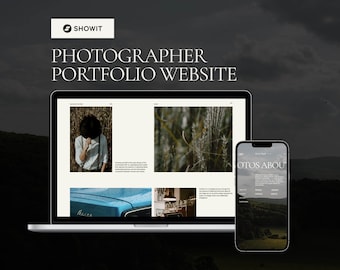 Showit Website Template: Photographer Portfolio Design (Instant Download)