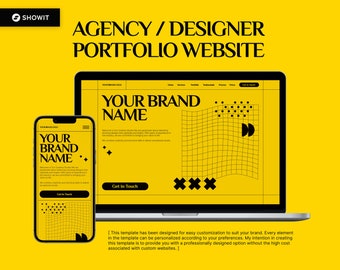 Showit Website Portfolio Template for Studio, Creative Agency, Digital Agency, Designer