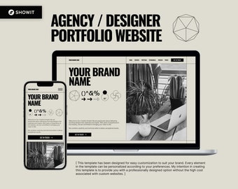 Showit Website Portfolio Template for Creative Agencies, Digital Agencies, Designers