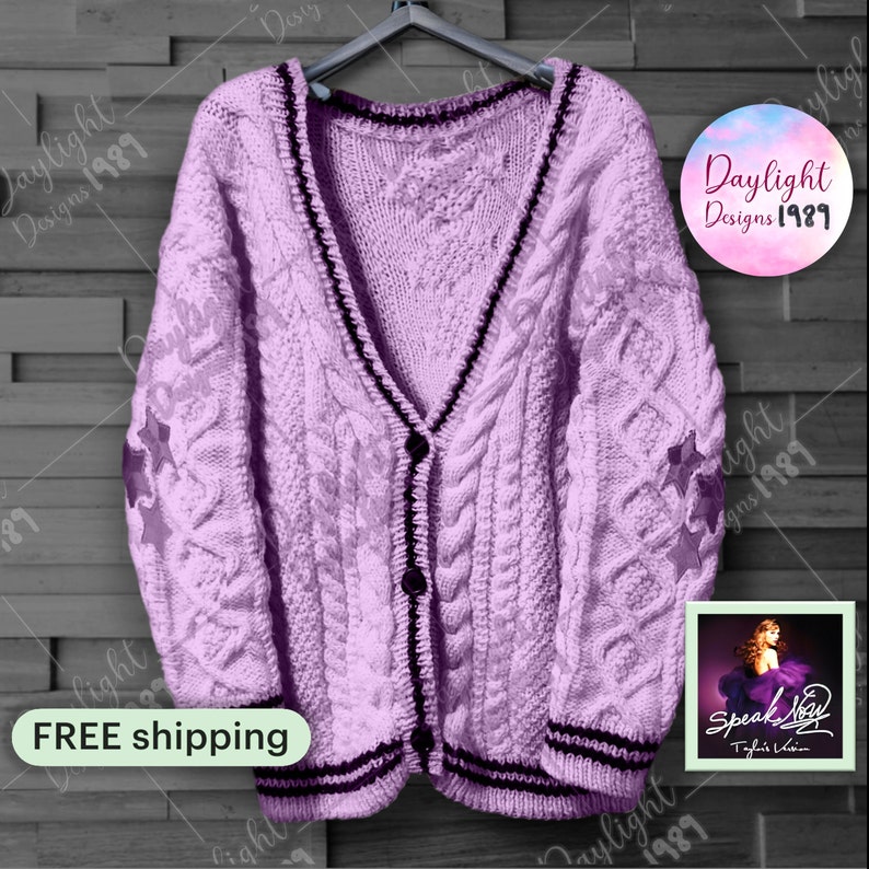 Taylor Swift Cardigan Taylor Swift Speak Now Cardigan Speak Etsy