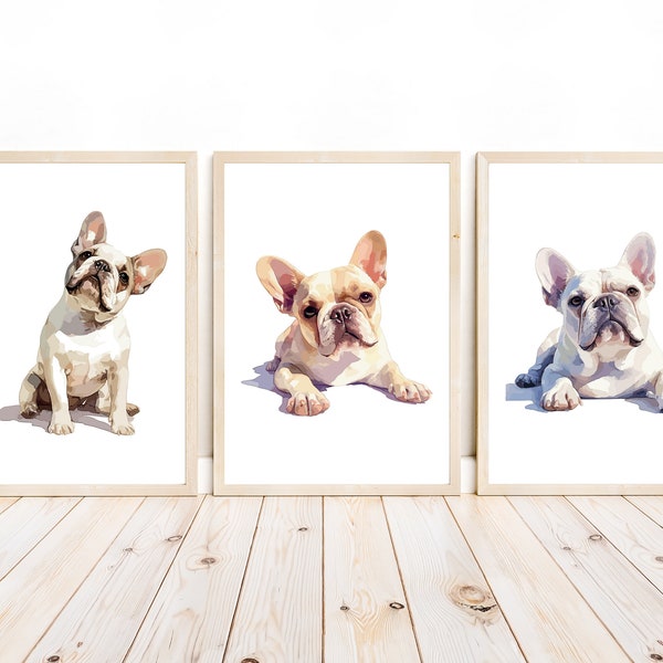 French Bulldog Wall Art, Puppy Nursery Print, French Bulldog Decor, French Bulldog Illustration, Dog Nursery Decor, Nursery Decor Animal
