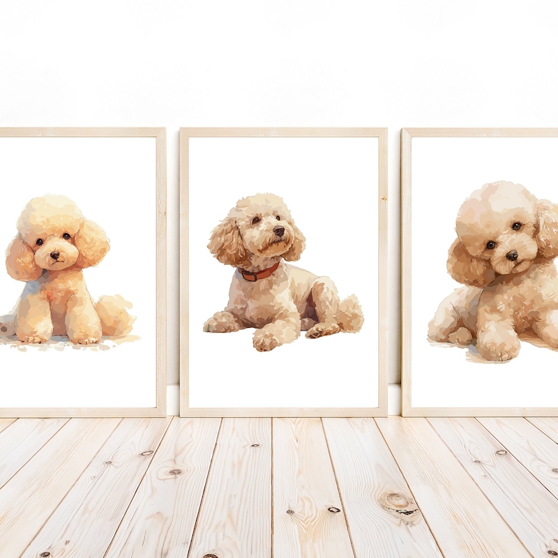 Poodle Wall Art - Etsy