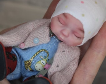 Mini wiedergeboren Norah Mini Baby Puppe Repaint Puppe Süße kleine Babypuppe