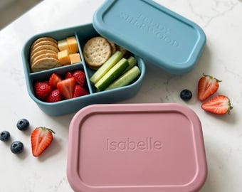 Personalised Engraved Bento Lunch Box for Kids Custom Name Bento Box Back to School Gift Personalized Kids Lunch Box with Name