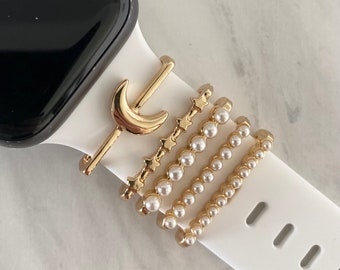 Apple Watch Charm Accessory Stackable Watch Charm Bridesmaid Gift Apple Watch Band Charm Apple Watch Moon Charm Bracelet