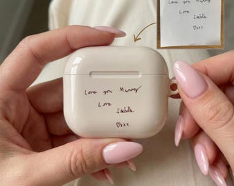 Custom Mothers Day Gift for Mum Personalised Handwritten AirPod Case Gift from Kids Unique Gift for Mom Personalised AirPods Cover